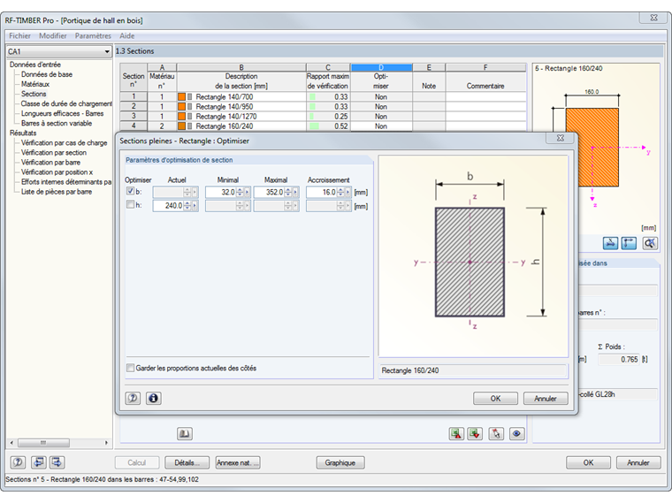Optimiser les sections