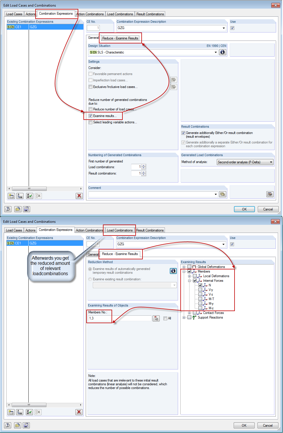 Examen des résultats