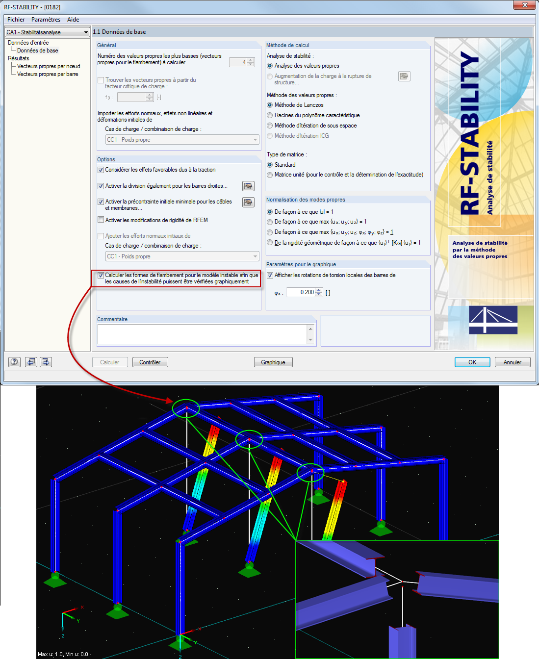 Trouver les instabilités du système avec RF-STABILITY