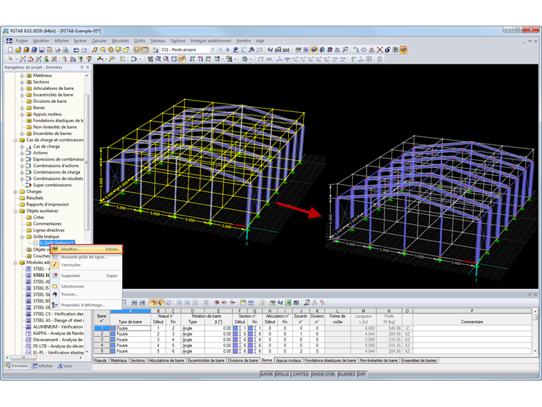 Hilfsobjekt "Linienraster"