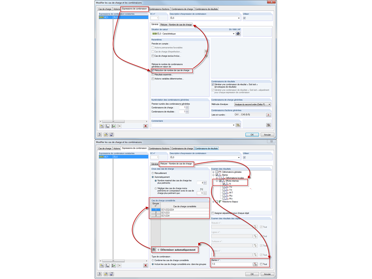 réduction du nombre de cas de charge