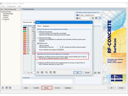 Vérification avec les efforts internes moyens dans la région moyenne