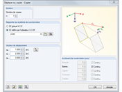 Déplacer et copier dans un système de coordonnées défini par l'utilisateur dans RFEM 5 et RSTAB 8