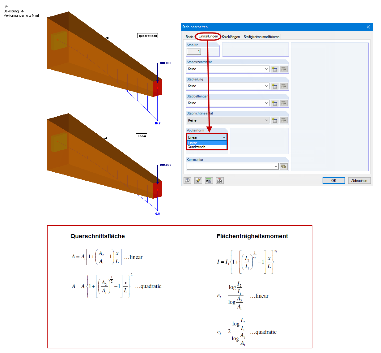Forme de section