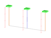 Structure en treillis avec charge thermique
