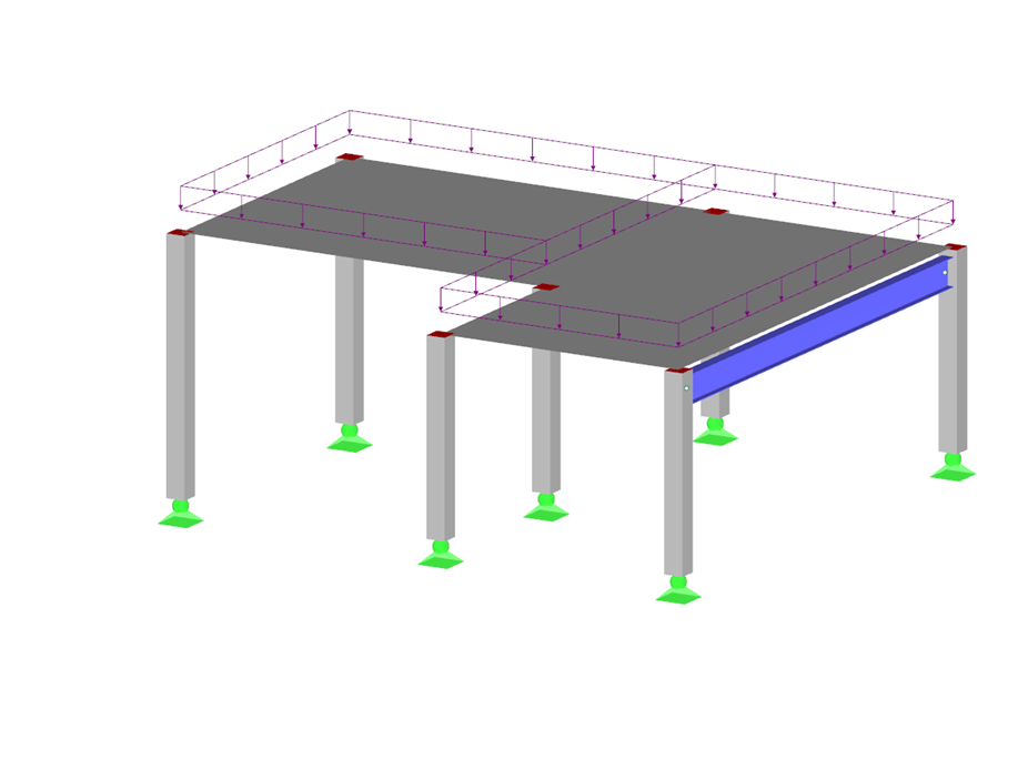 Exemple introductif de structure en béton et acier