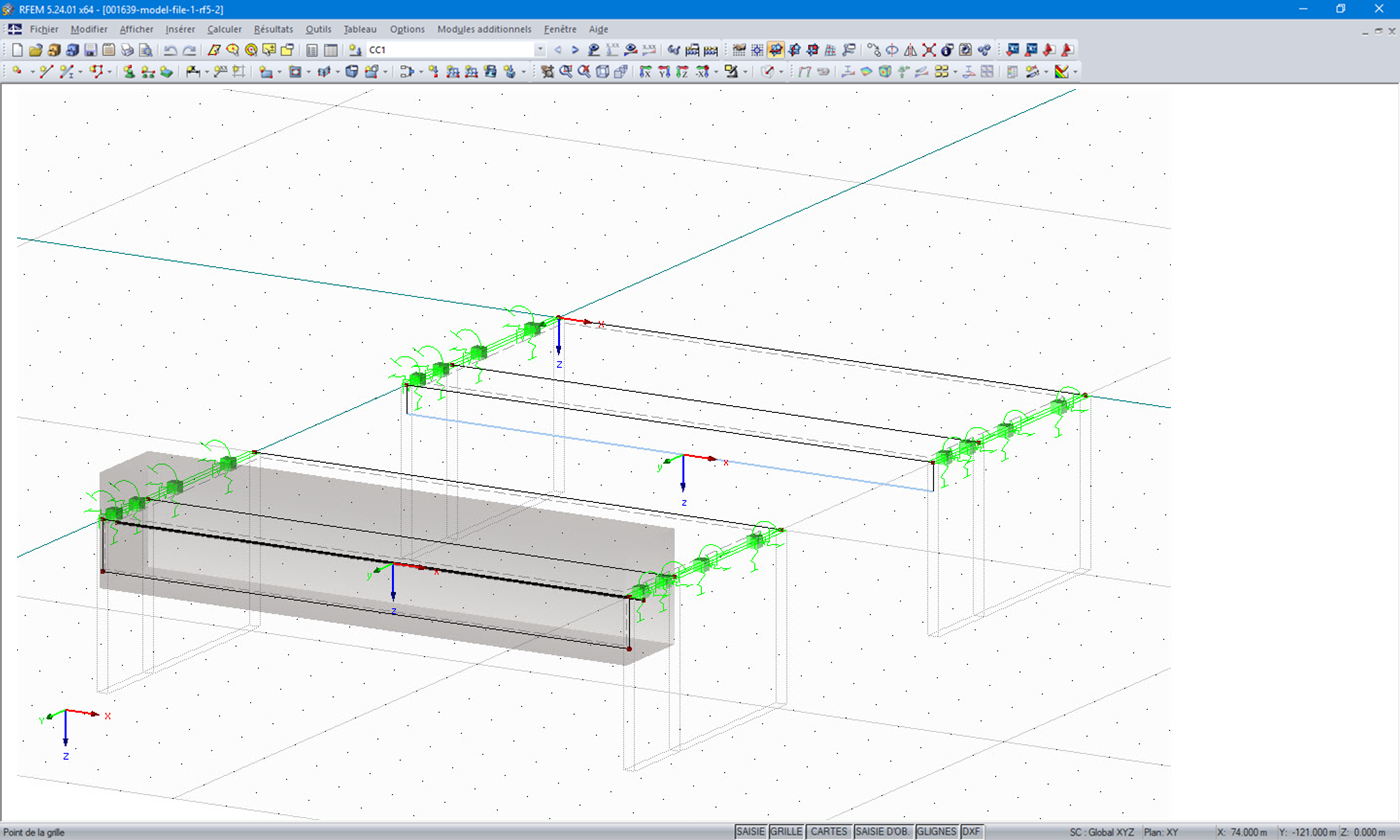 Conversion de la nervure avant en surface