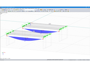 Comparaison des résultats du moment M-y de la nervure de barre et de la nervure de surface