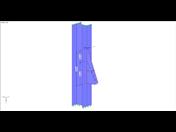 Système avec le système d’axes local du gousset