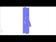 Système avec le système d’axes local du gousset