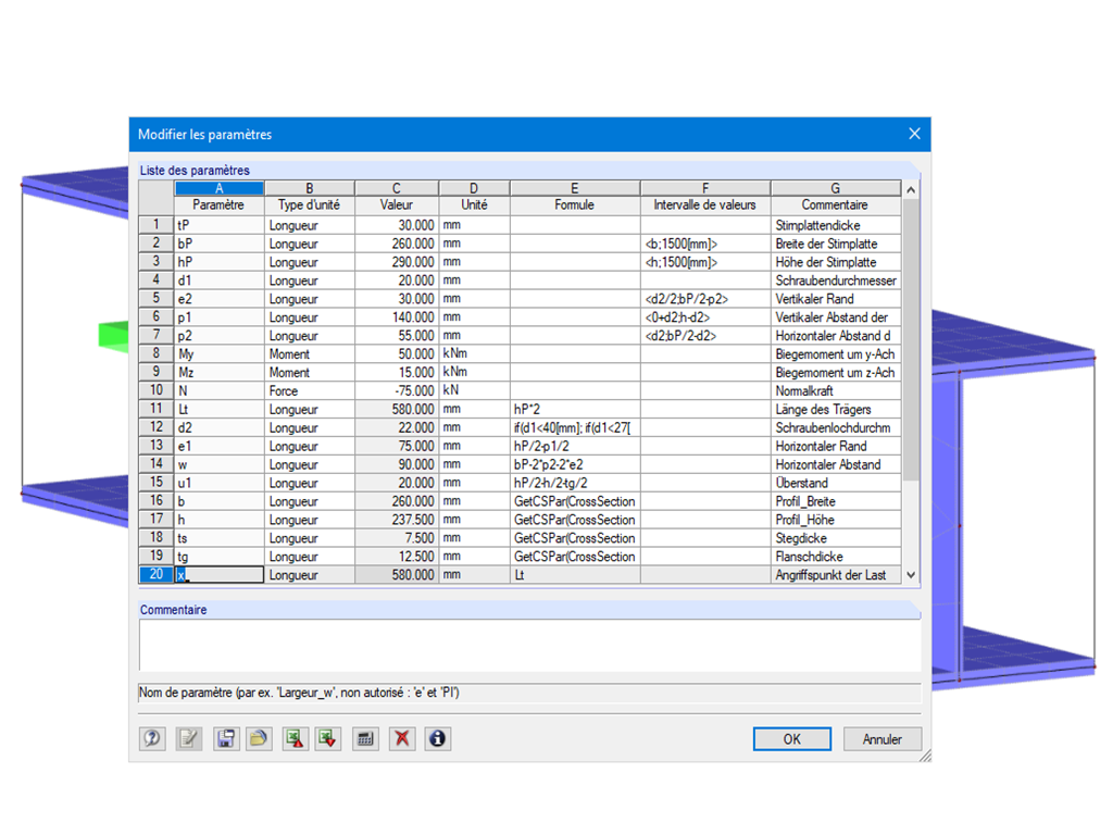 Modifier les paramètres