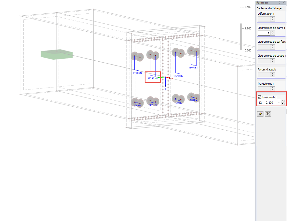 Évaluation des efforts appliqués aux boulons