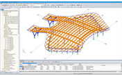 Modèle 3D de la structure porteuse de la gare de Crossrail Abbey Wood dans RFEM (© enartec - engineering + architecture)