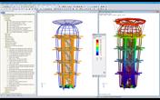 Modélisation de la structure d'une tour Ester dans le programme RFEM