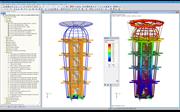 Modélisation de la structure d'une tour Ester dans le programme RFEM
