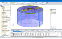 3D-Modell eines Wassertanks in RFEM (© Rocky Summit EC)