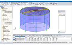 3D-Modell eines Wassertanks in RFEM (© Rocky Summit EC)