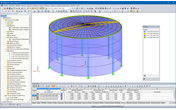 3D-Modell eines Wassertanks in RFEM (© Rocky Summit EC)