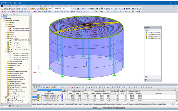 3D-Modell eines Wassertanks in RFEM (© Rocky Summit EC)