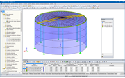 3D-Modell eines Wassertanks in RFEM (© Rocky Summit EC)