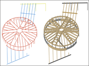 Modèle structural et physique dans cadwork (© IB Wagner)