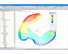 Modèle de l'Enigma dans RSTAB (© Novum Structures)