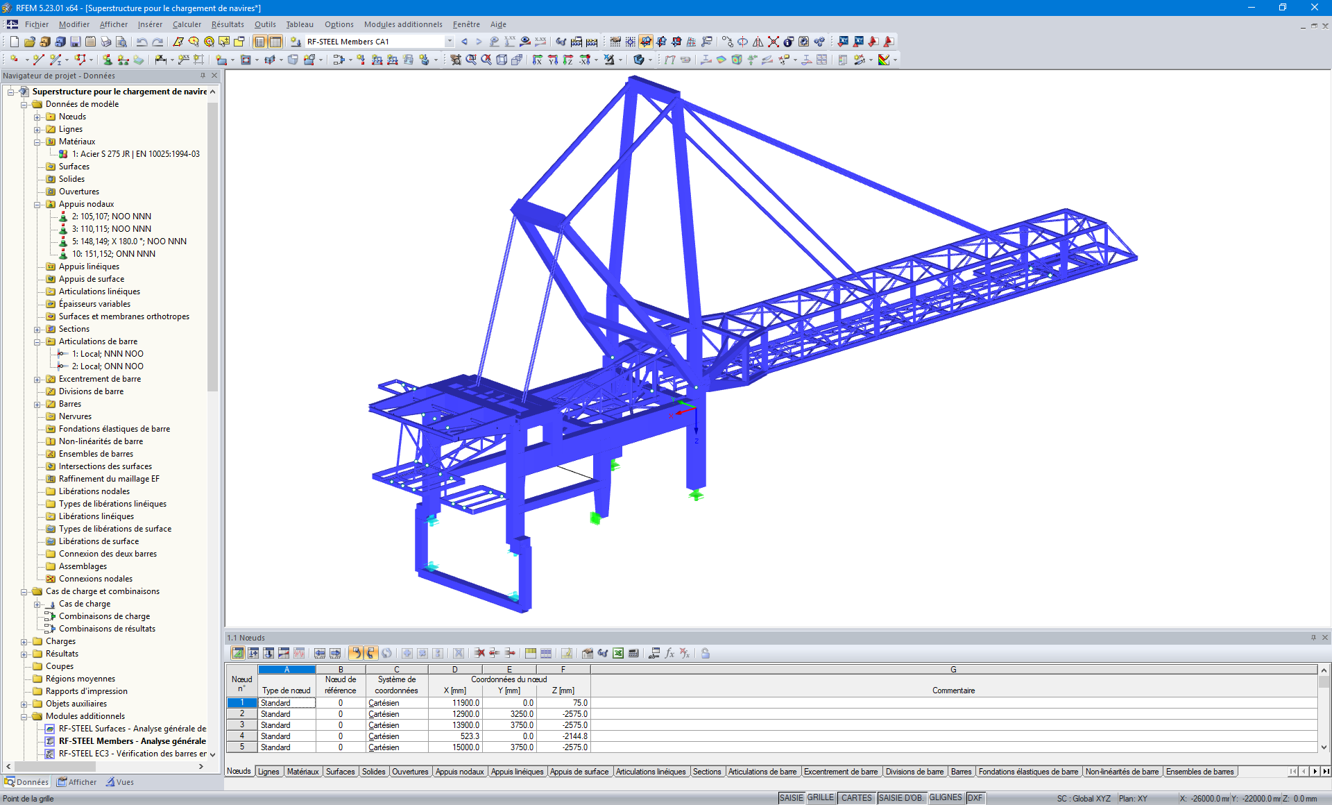 Gesamtmodell Oberwagen in RFEM (© IB Jürgen Ehlenz)