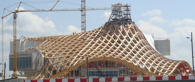 Centre Pompidou-Metz en construction (© SJB.Kempter.Fitze)