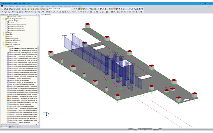 Auf Bodenplatte angesetzte Wanderlasten in RFEM