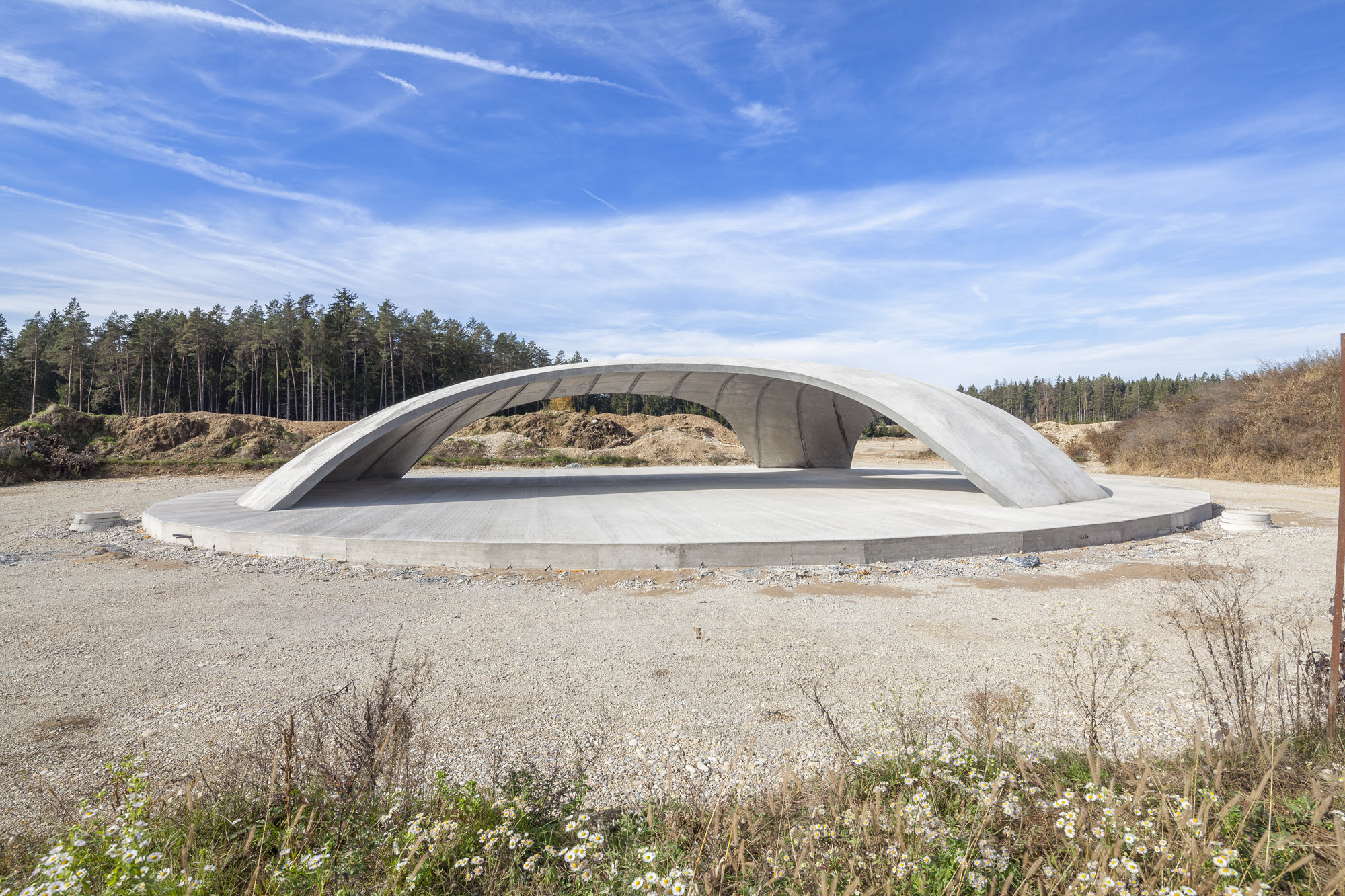 Toiture achevée pour les événements (© Christoph Panzer)