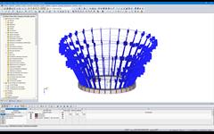 Modell der Meixi Urban Helix, Changsha in RFEM (© Weiske + Partner GmbH)