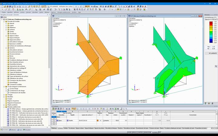 Escalier en CLT en construction (© Naikoon)