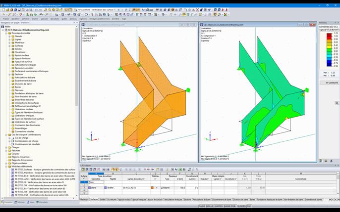 Escalier en CLT en construction (© Naikoon)