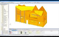 Modèle 3D de Haus Gables dans RFEM (© Fire Tower)