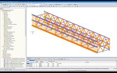 Modèle RFEM d'une structure en treillis avec deux nouveaux étages (© Indermühle Bauingenieure)