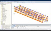 Modèle RFEM d'une structure en treillis avec deux nouveaux étages (© Indermühle Bauingenieure)