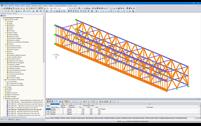 Modèle RFEM d'une structure en treillis avec deux nouveaux étages (© Indermühle Bauingenieure)