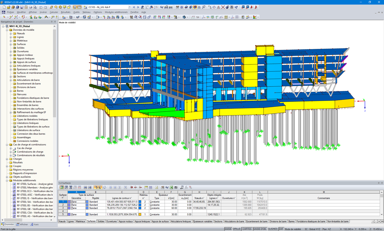 Modèle 3D de Funke Media Office dans RFEM (© FCP - Fritsch, Chiari & Partner ZT GmbH)