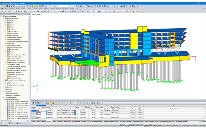 Modèle 3D de Funke Media Office dans RFEM (© FCP - Fritsch, Chiari & Partner ZT GmbH)