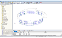 Structure porteuse de la façade dans RFEM (© Enclos Corp.)