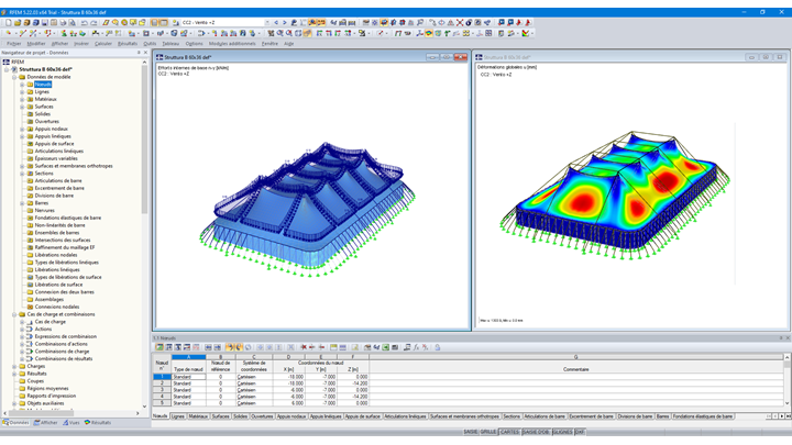 Déformation de la structure en traction due aux charges de vent (© Studio Rota Nodari)