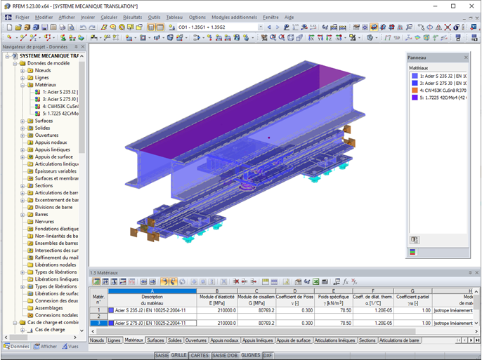 Système de rails avec composants (© AGICEA)