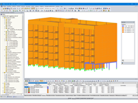 Modèle 3D du bâtiment résidentiel dans RFEM (© Egoin)