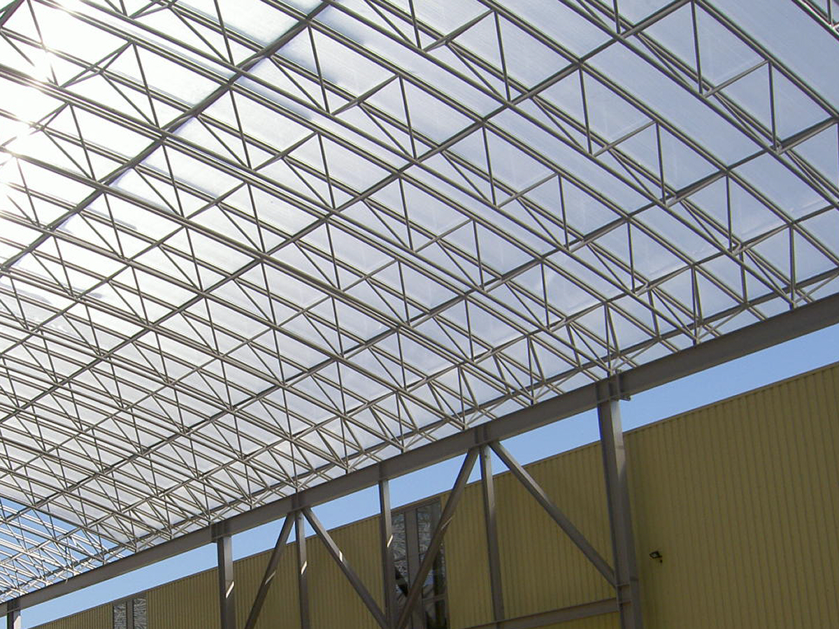 Structure de toit en treillis courbé en KHP