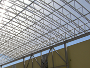 Structure de toit en treillis courbé en KHP