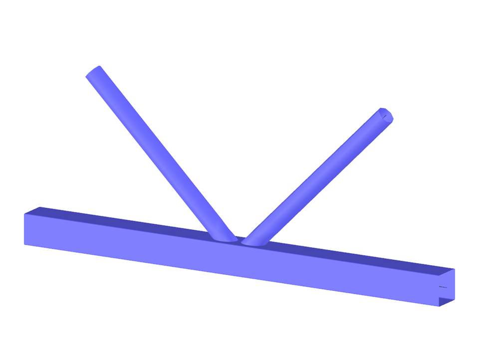 Connexion d'une poutre en treillis en acier