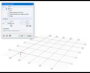 Boîte de dialogue « Nouvelle ligne directrice » et grille à partir des lignes directrices