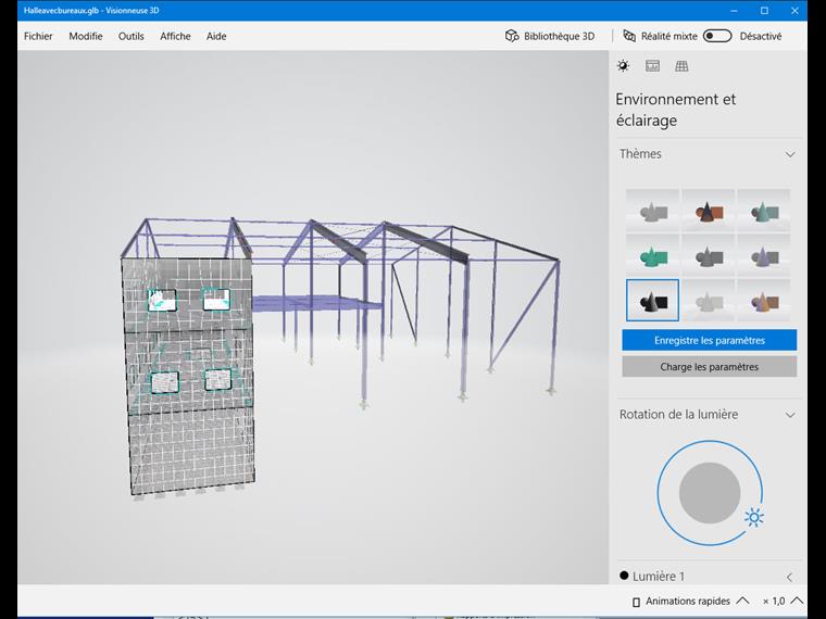 Modèle glTF dans la visionneuse 3D