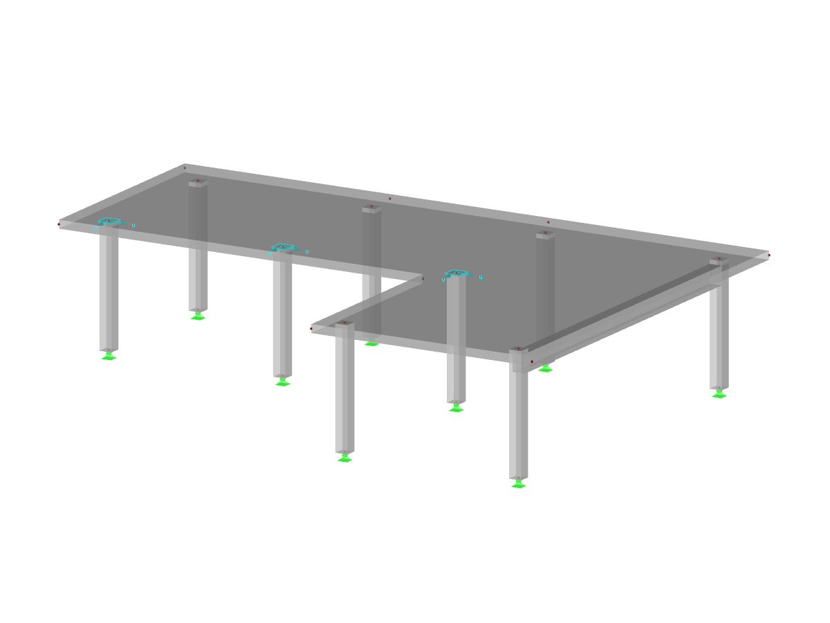 Dalle de plancher en béton au-dessus des poteaux