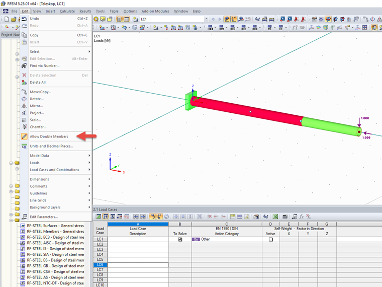 Accepter les doubles barres